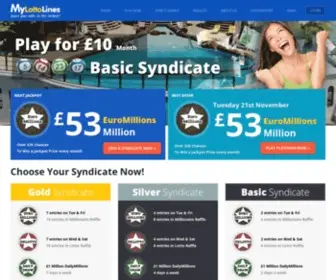 Mylottolines.com(Lotto Syndicate) Screenshot