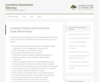 Mylouisianasuccession.com(Louisiana Succession and Probate Law) Screenshot