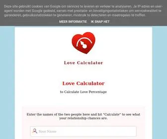 Mylovecalculator.xyz(Love Calculator) Screenshot