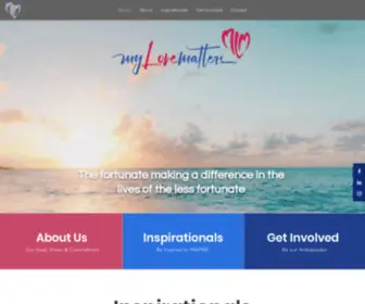 Mylovematters.com(The fortunate making a difference in the lives of the less fortunate) Screenshot