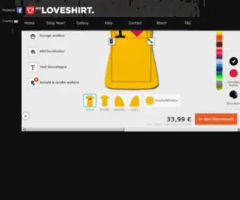 Myloveshirt.com(I love shirt) Screenshot