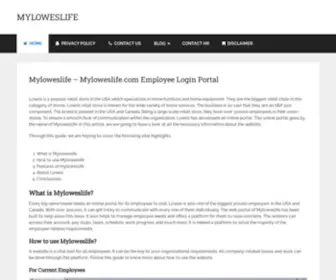 Myloweslife.kim(Employee Login Portal) Screenshot