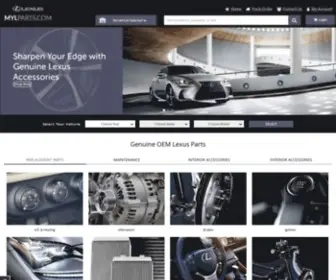 MYlparts.com(Genuine Lexus Parts) Screenshot