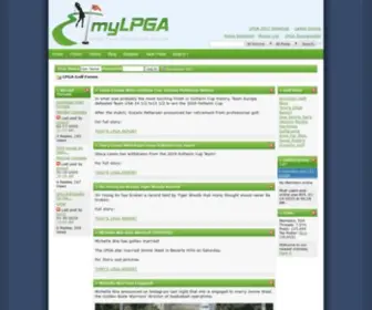 MYLpga.com(This site) Screenshot