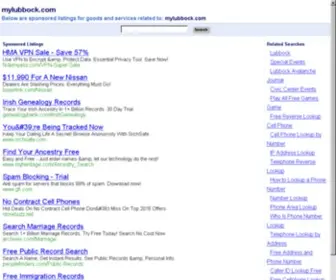 Mylubbock.com(Zelfstudie) Screenshot