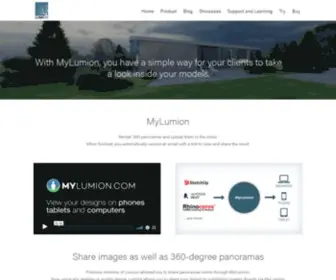 Mylumion.com(Industry-Leading 3D Rendering Software) Screenshot