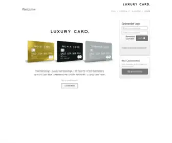 Myluxurycard.com(Card Servicing) Screenshot