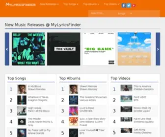MYLyricsfinder.com(Music) Screenshot