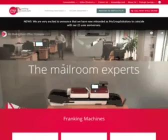 Mymailingroom.com(Franking Machines) Screenshot