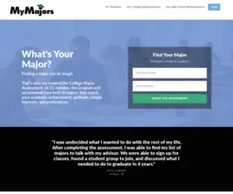 Mymajors.com(Create your college and career plan) Screenshot
