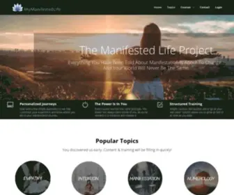 Mymanifestedlife.com(The Manifested Life Project) Screenshot