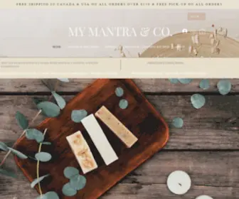 Mymantraandco.ca(All Natural Candles) Screenshot