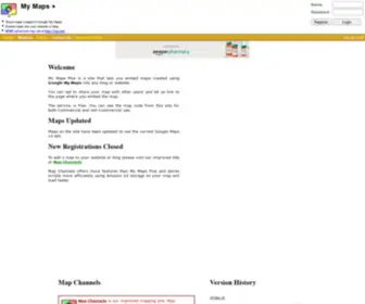 Mymapsplus.com(Embed Google My Maps into your Website or Blog) Screenshot