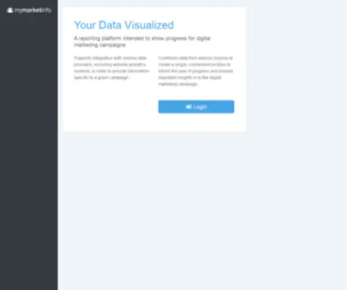 Mymarketinfo.com(Reporting) Screenshot
