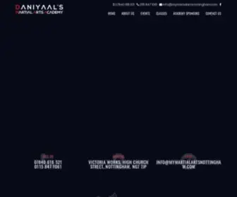 Mymartialartsnottingham.com(DANIYAAL'S MARTIAL ARTS ACADEMY) Screenshot