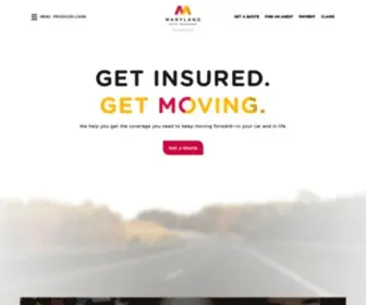 Mymarylandauto.com(Maryland Auto Insurance) Screenshot
