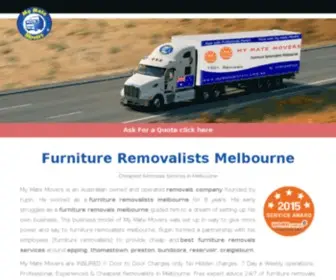 Mymatemovers.com.au(Affordable Cheap Removalists Melbourne) Screenshot