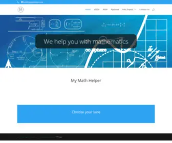 Mymathhelper.com(Great domain names provide SEO) Screenshot