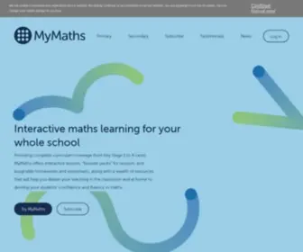 Mymaths.co.uk(MyMaths is an interactive online teaching and homework subscription website for schools) Screenshot