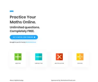Mymathsapp.com(FREE Maths Practice Online for South African Children) Screenshot