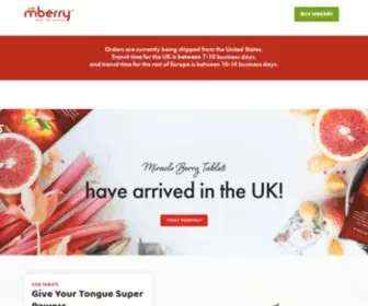 MYmberry.co.uk(Miracle Berry Tablets) Screenshot