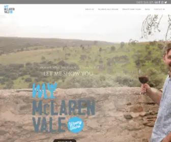 MYMclarenvale.com(My Mclaren Vale Winery Tours) Screenshot