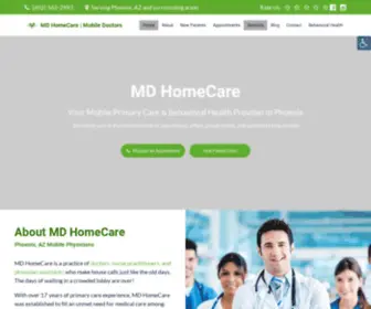 MYMdhomecare.com(Mobile Primary Care) Screenshot