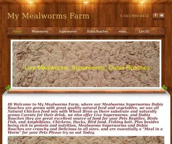 Mymealwormsfarm.com(My Mealworms Farm) Screenshot