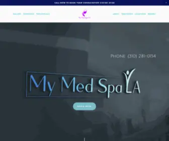 Mymedspala.com(My Med Spa L.A) Screenshot