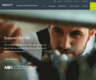 Mymeggittsupport.com(Meggitt Customer Services & Support) Screenshot