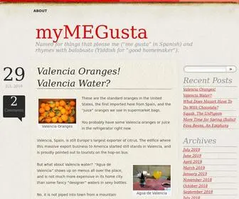 Mymegusta.com(Named for things that please me (“me gusta” in Spanish) and rhymes with balabusta (Yiddish for “good homemaker”)) Screenshot