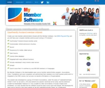 Mymembersoftware.com(Open source membership software) Screenshot