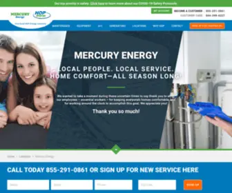 Mymercuryenergy.com(Heating Oil Delivery) Screenshot