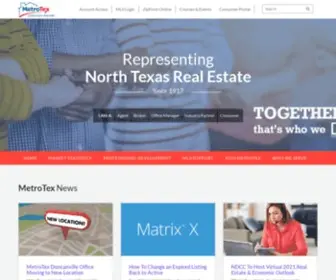 Mymetrotex.com(DFW Real Estate) Screenshot