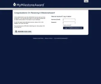 Mymilestoneaward.com(My Milestone Award) Screenshot