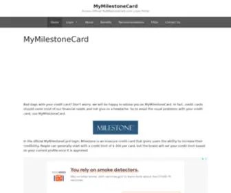 Mymilestonecard.org(MyMilestoneCard) Screenshot