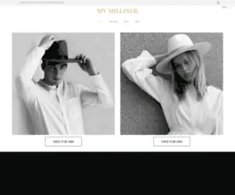 Mymilliner.com(Finely Crafted Hats for Men & Women) Screenshot