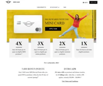 Myminicreditcard.com(MINI Credit Cards) Screenshot