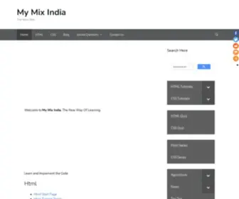 Mymixindia.com(My Mix India) Screenshot