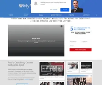 MYMLM.com(Helping entrepreneurs launch their networking marketing company) Screenshot