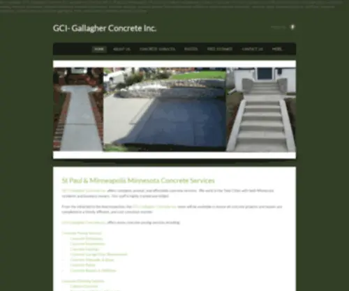 MYMnconcreteguy.com(Gallagher Concrete Inc) Screenshot