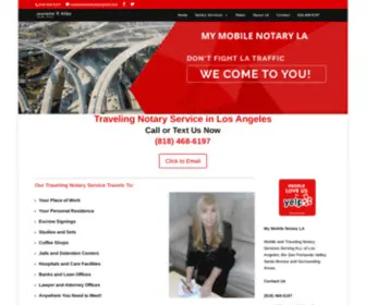 Mymobilenotaryla.com(Traveling Notary Public in Los Angeles) Screenshot