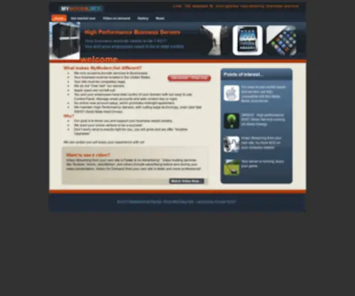Mymodem.net(Web Server Hosting) Screenshot