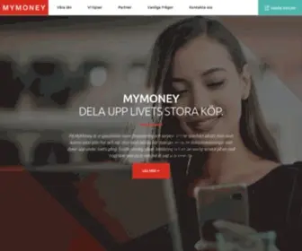 Mymoney.se(Vi hjälper dig med finansiering av livets stora köp) Screenshot