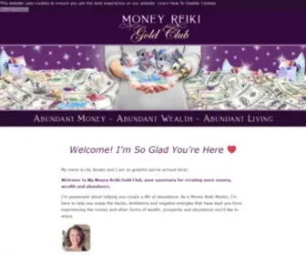 Mymoneyhealing.com(Money Reiki Gold Club) Screenshot
