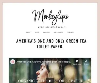 Mymonkeylips.com(America’s ONE AND ONLY green tea toilet paper. O GREEN TEA toilet paper) Screenshot