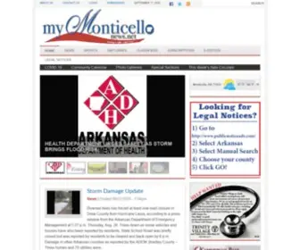 Mymonticellonews.net(The Advance) Screenshot