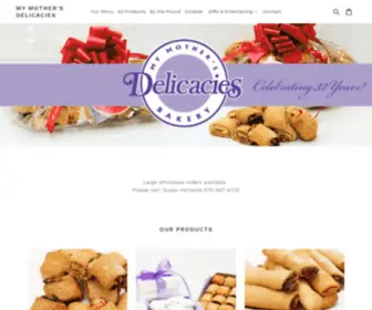 Mymothersdelicacies.com(My Mother's Delicacies) Screenshot