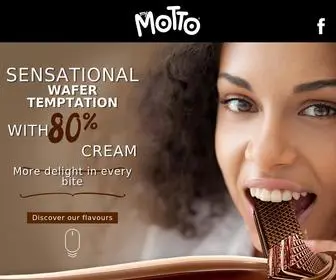 Mymotto.eu(A double waffer delight of cream and crispiness) Screenshot