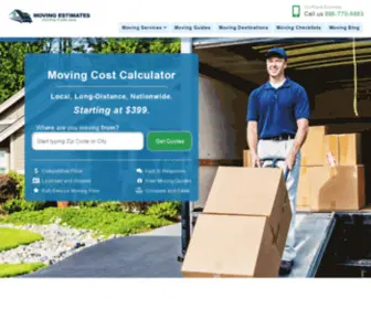 Mymovingestimates.com(Find Best Local and Long Distance Movers) Screenshot